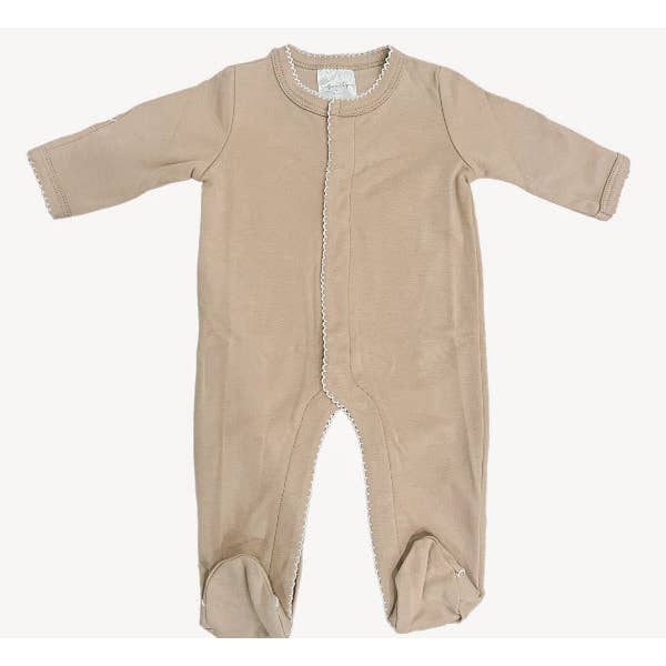 Southern Proper Blanks - Wholesale Jumpsuit - Baby - Footies - Picot Trim