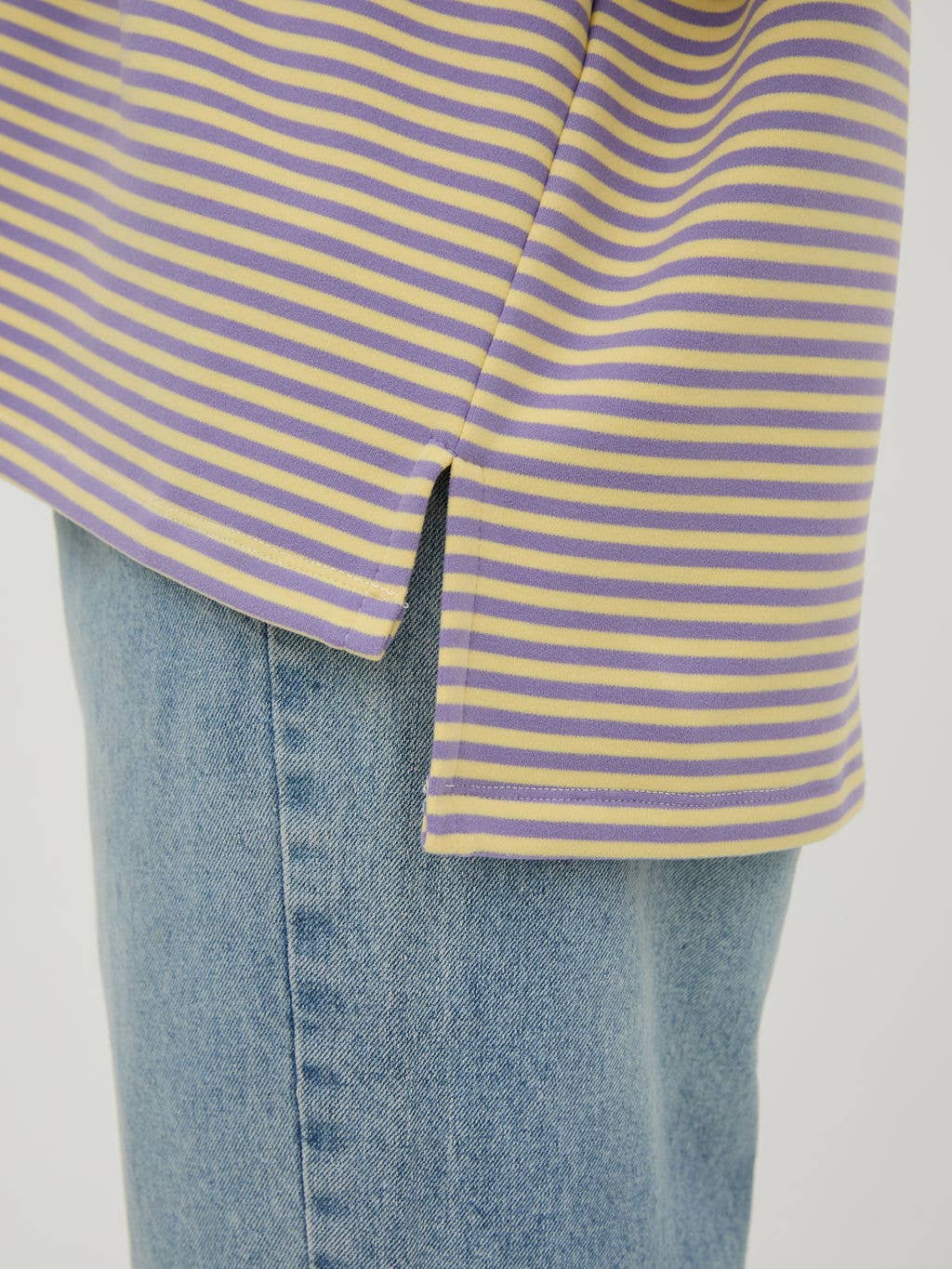 Purple Premium Super Soft Stripe A-Line Tee for wholesale on Faire2