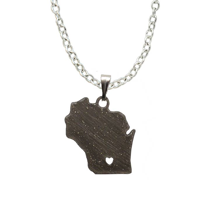 Collana piccola I Love Wisconsin #4651X per la vendita all'ingrosso da parte di d'ears inc.