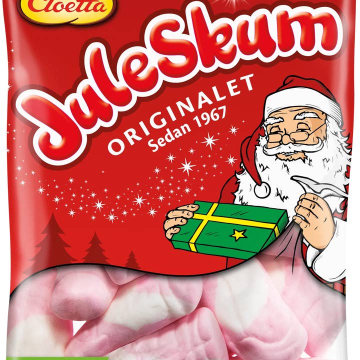 Sweetish- Swedish Candy Wholesale - Wholesale Marshmallow - Juleskum Santa Marshmallows 100g Bag