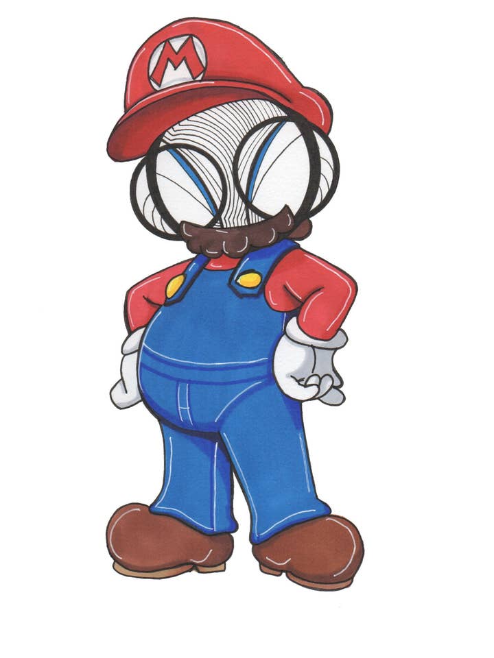 Stampa artistica Super Mario per la vendita all'ingrosso da parte di Harth Creations