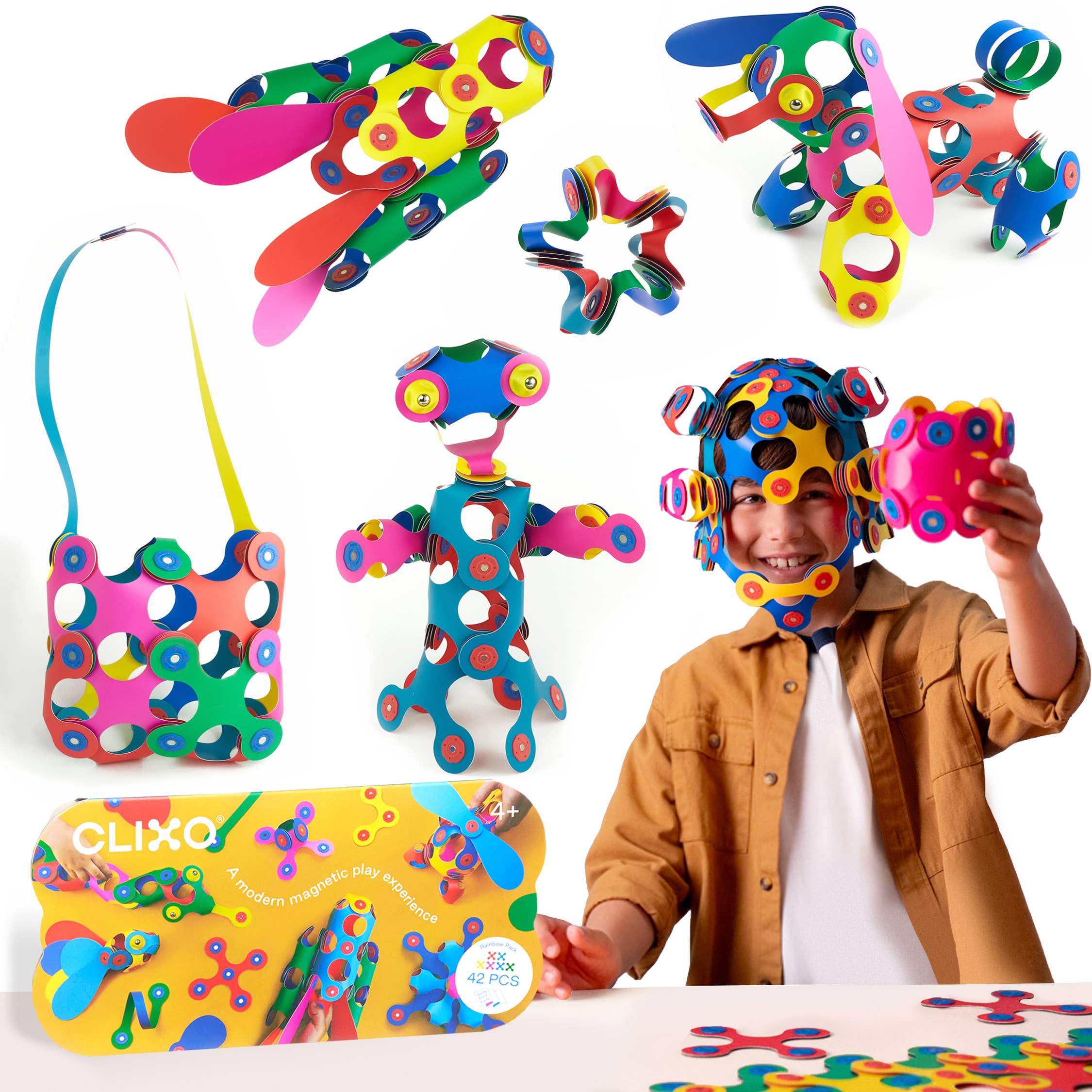 Clixo - Wholesale Building Set - Kids - Rainbow Pack8