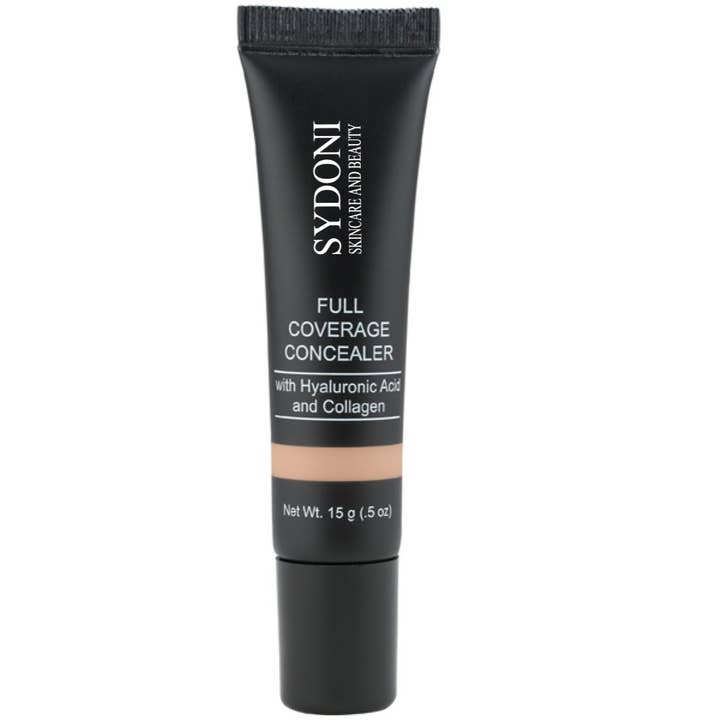 FULL COVERAGE CONCEALING CREAM WITH HYALURONIC ACID AND COLLAGEN .5 OZ. for wholesale by Sydoni Skincare and Beauty, Inc.