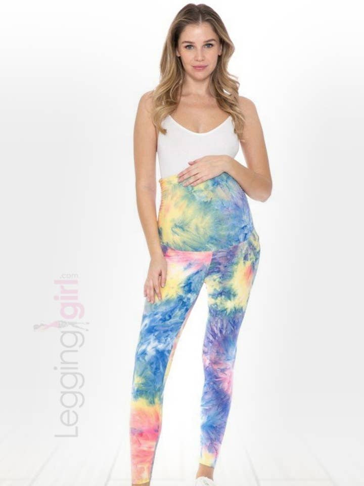 Akvareller - barsel FeatherSoft Kvinders Leggings for engroshandel hos LeggingGirl.com