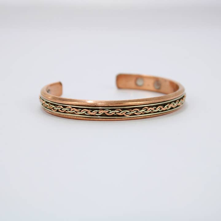 El'Cobre-Ecozonelifestyle – Engroshandel Manchetarmbånd – Kobber Magnet Armbånd (Design 3)1