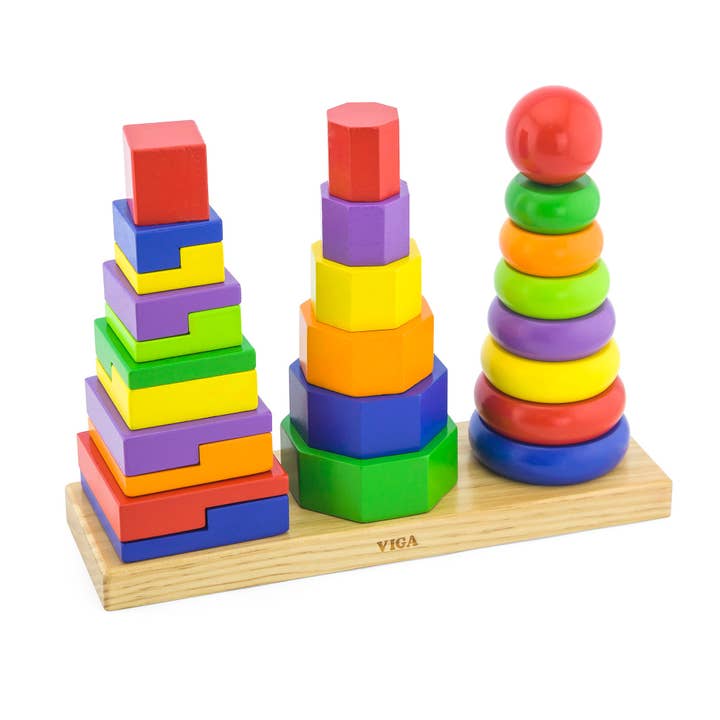 Discover and Create with Geometric Stacker - Endless Learning Fun for wholesale by Kinder Life Inc.