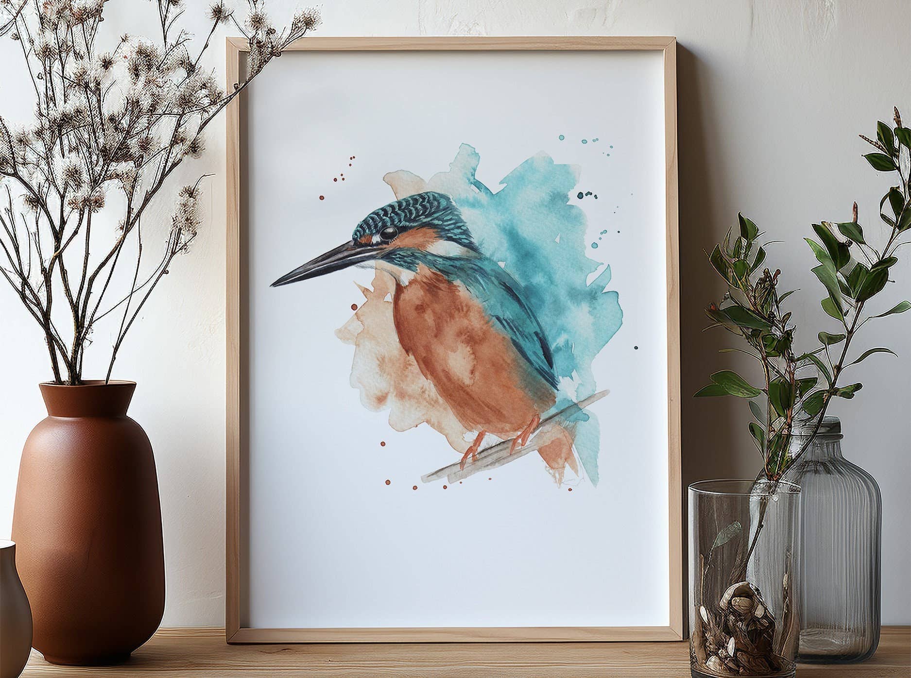 Georgina Doodles - Wholesale Art Print - Kingfisher Watercolour Art Print | Gifts for Bird Lovers5