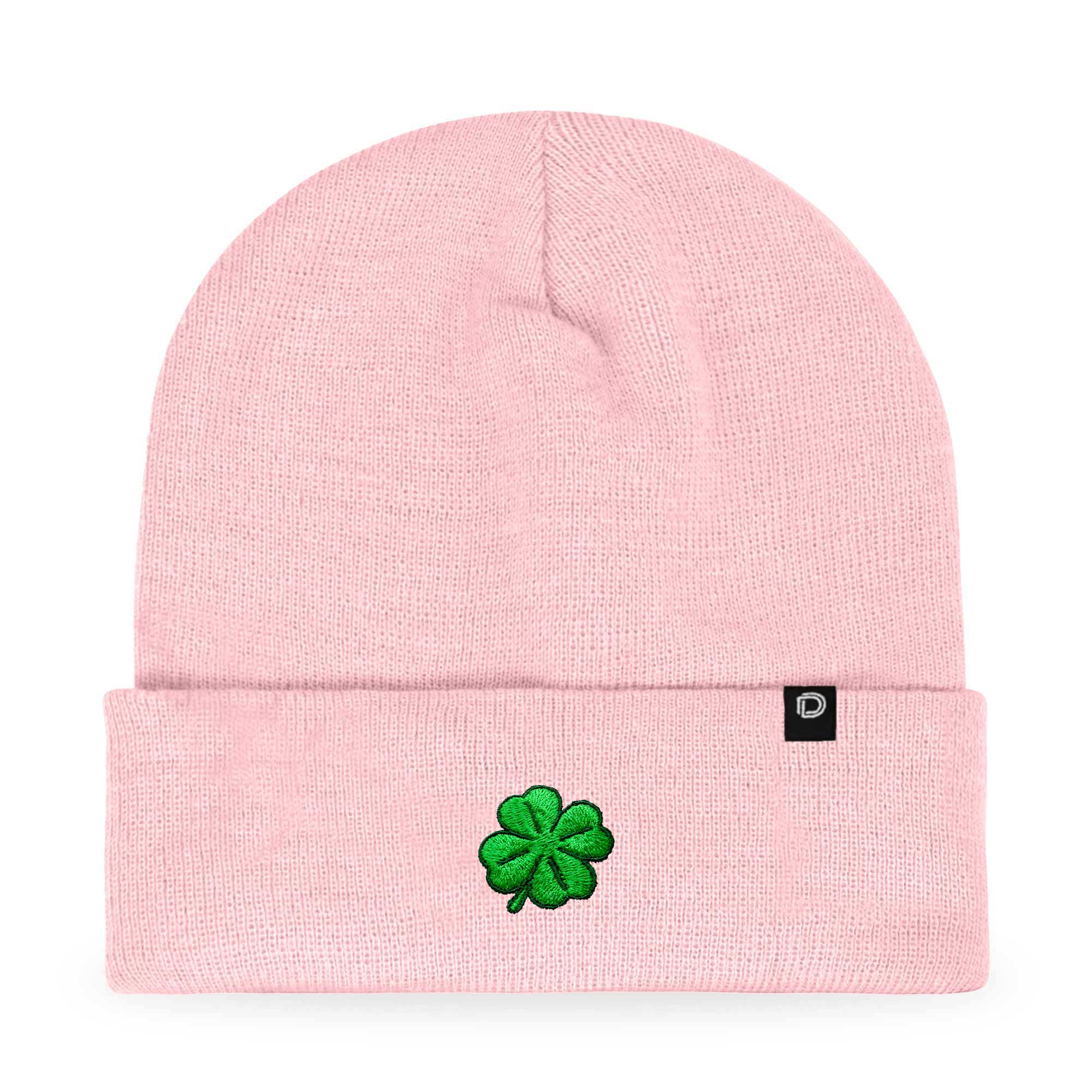 Dalix - Wholesale Beanie - Women's - Dalix Embroidered Clover Beanie Cap Cuffed Knit Hat Women58