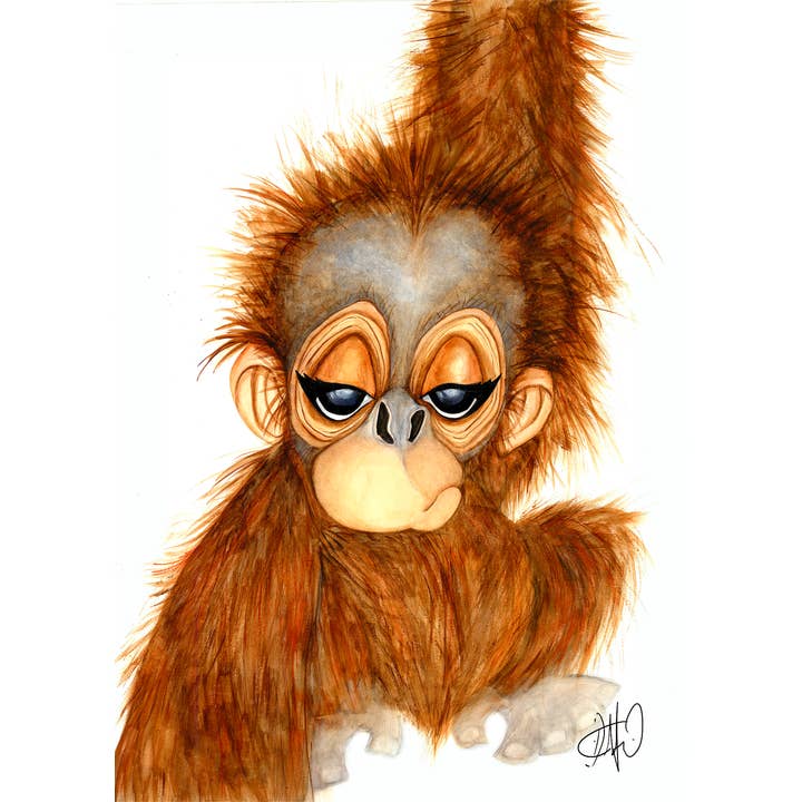 Impressão de Orangotango por atacado de Dafri Studios