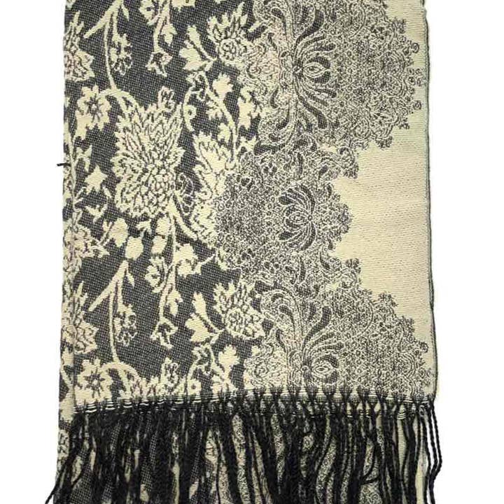 LINETA - Wholesale Scarf - Women's - Fringe scarf3