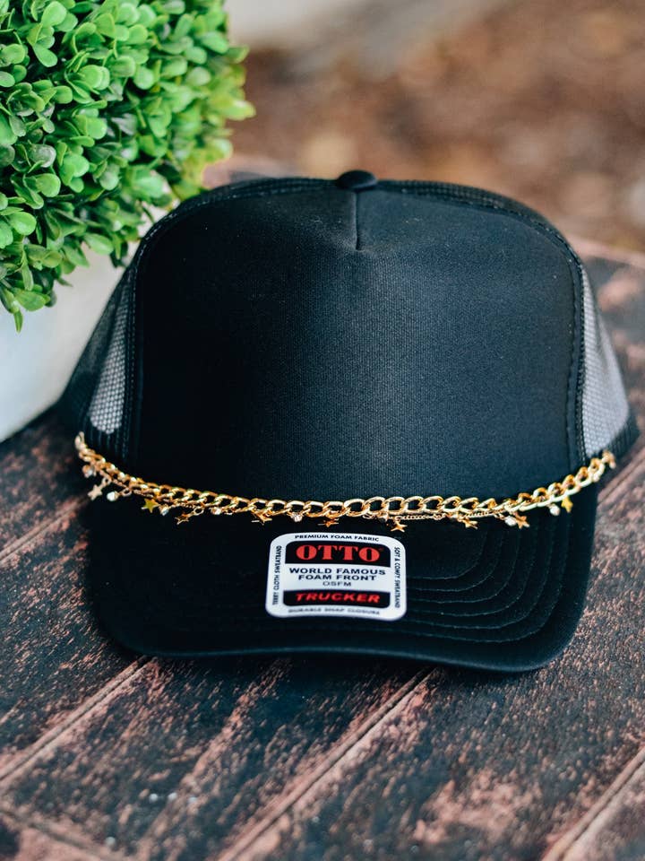 Double Star Hat Chain for wholesale by PB&J Prints Co