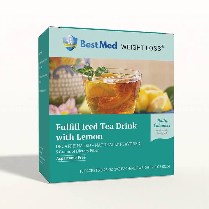 BestMed Fulfill Iced Tea Drink | High-Fiber Lemon Tea (10ct) for wholesale by BestMed
