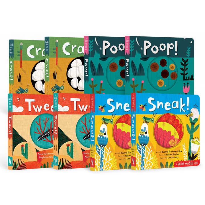 Barefoot Books - Wholesale Baby & Toddler Book (0-2) - 8-copy Slide-and-See Top-Up Pack
