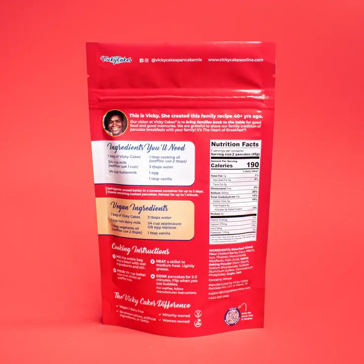 Vicky Cakes Pancake & Waffle Mix - Wholesale Pancake Mix - Apple Pie Pancake & Waffle Mix2