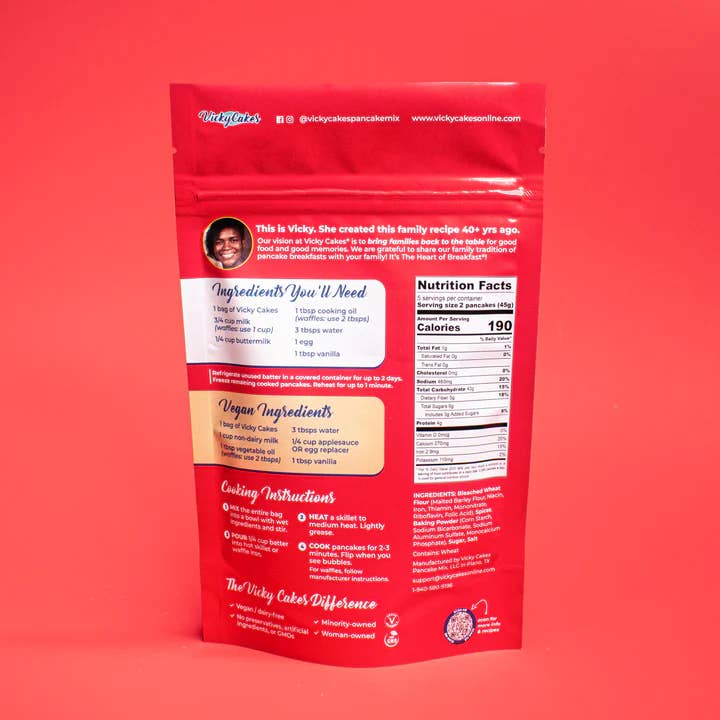 Vicky Cakes Pancake & Waffle Mix - Wholesale Pancake Mix - Apple Pie Pancake & Waffle Mix2