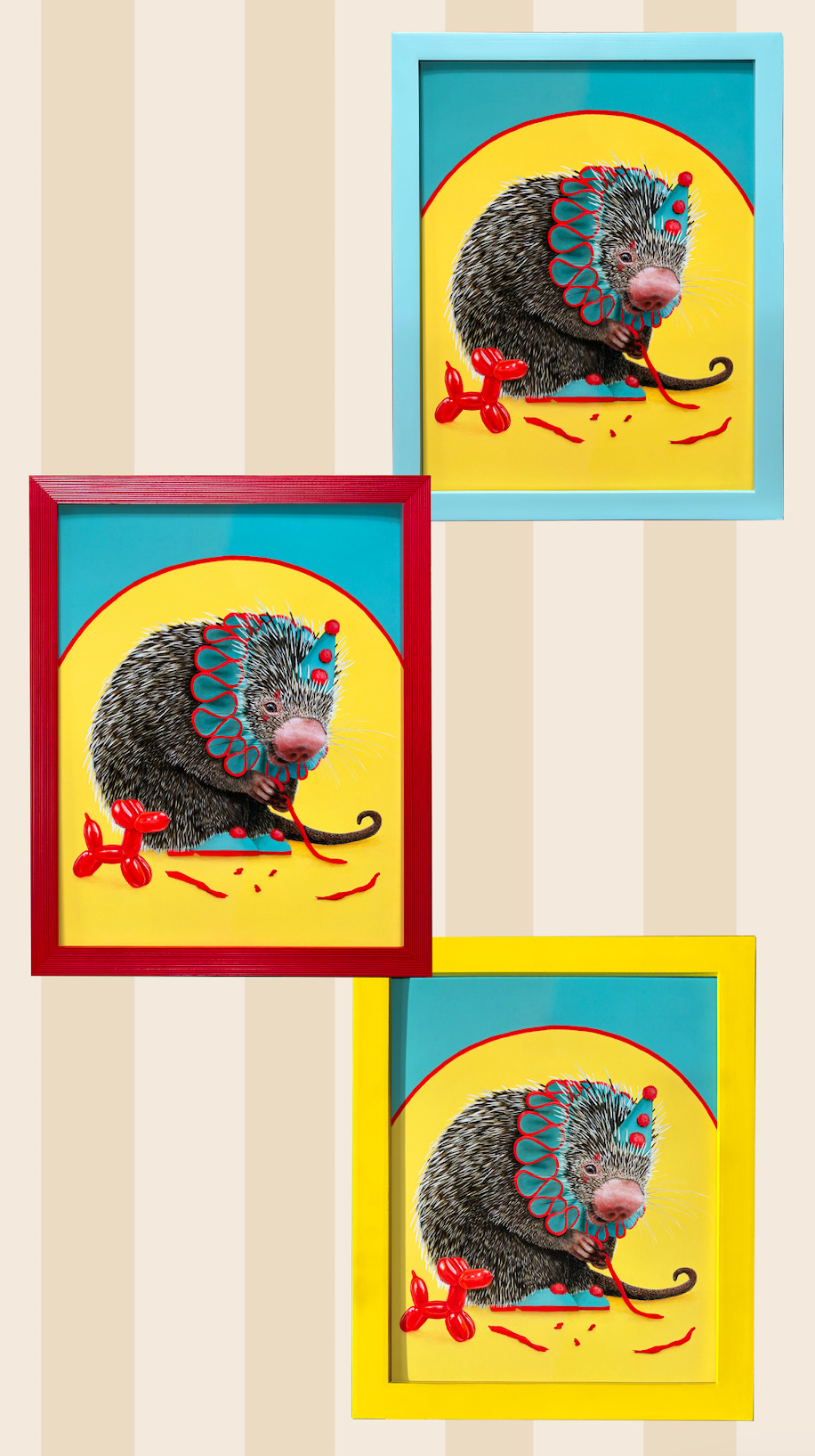 One Lane Studios - Wholesale Art Print - Henry (Porcupine Clown) Print7