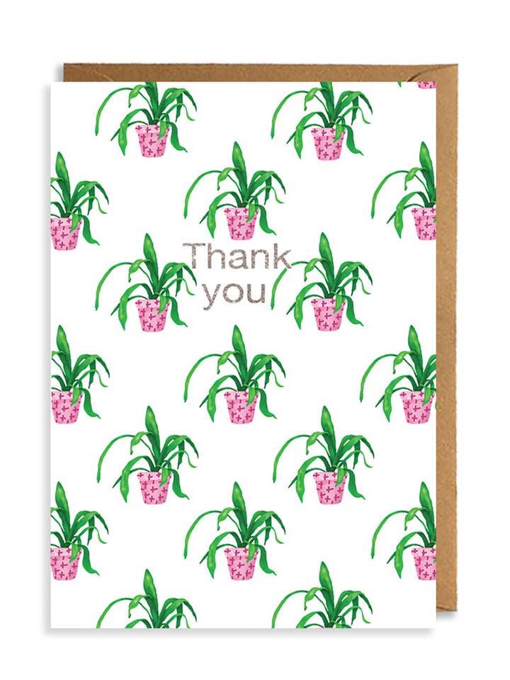 Plant Thank You Card for wholesale by Bexi Cards Stationery