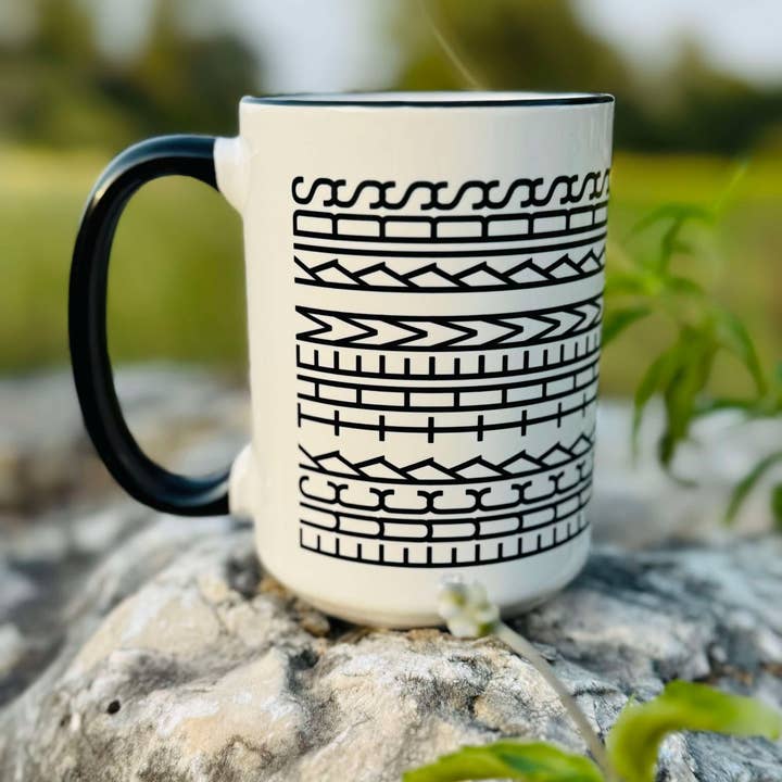 Mugsby - Wholesale Coffee Mug - Fuck This Shit Mug, Tire Track Mug, Hidden Message Mug