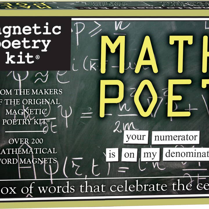 Math Poet Magnetic Poetry Kit for wholesale by Magnetic Poetry
