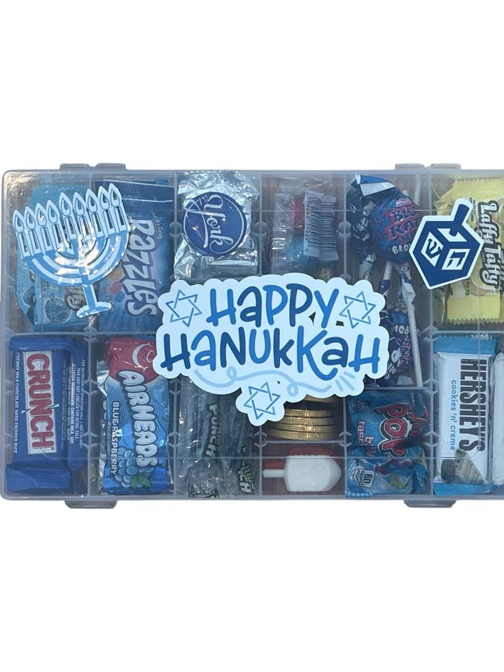 Hanukkah XL Candy Tackle Boxes for wholesale by Candy Cake Explosion