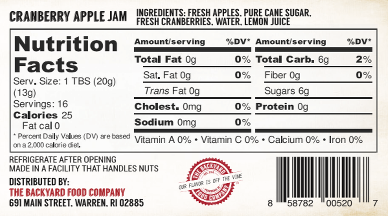 The Backyard Food Company - Venta al por mayor Mermelada/gelatina - Mermelada de arándanos4
