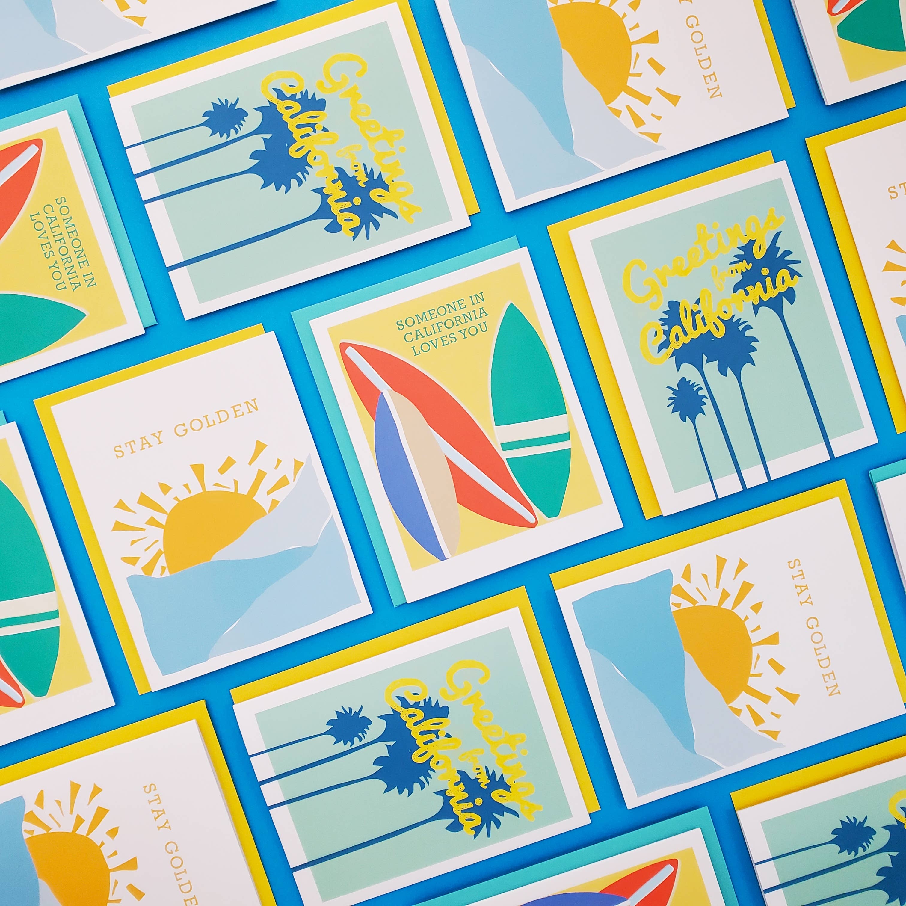 Richie Designs - Wholesale Love Card - Surf Board Card - Someone in California Loves You3