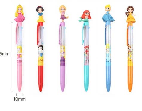 K-Wonderland – Engroshandel Pen – Disney Princess premium kuglepen med 3 farver10