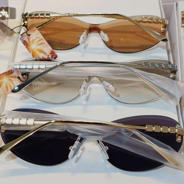 PCS ASSORTED Blocks 100% UV rays 12PCS SUNGLASS SET M-25259 for wholesale on Faire0