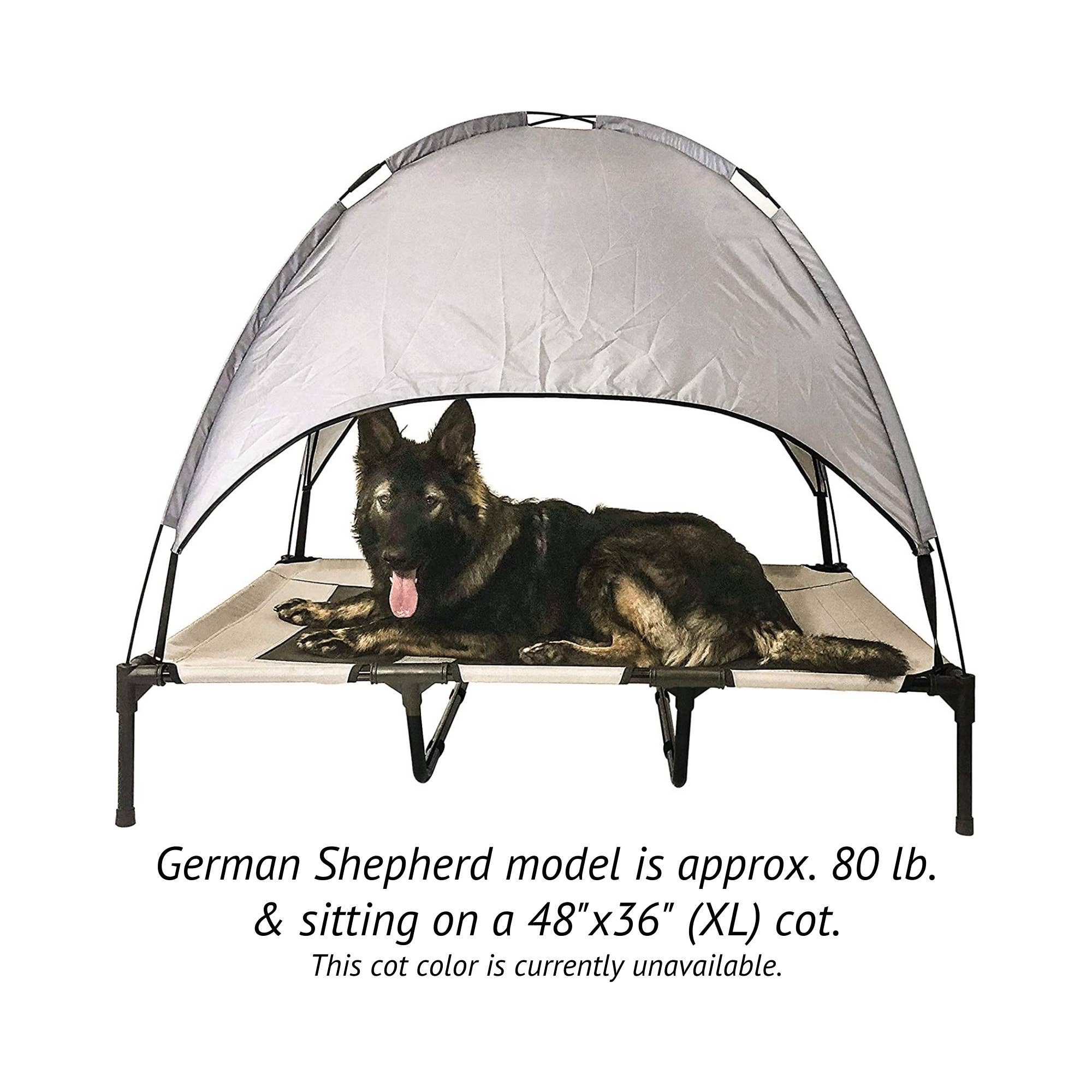 Midlee Designs - Vente Panier – chien - Lit surélevé pour chien Midlee avec auvent12