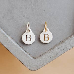 Bel Kai - Wholesale Individual Charm/Pendant - Ceramic Initial Charm28
