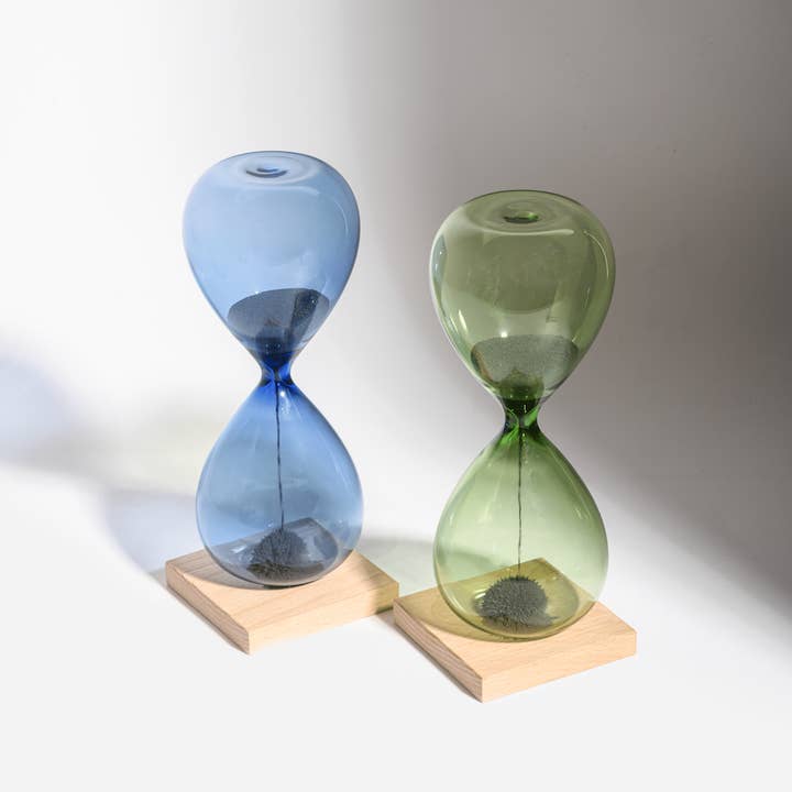 L'expressionist - Wholesale Decoratief bord/schotel/kom - Groene magnetische zandloper