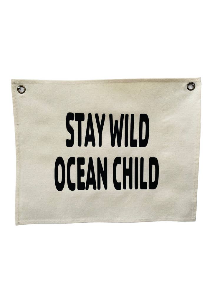 Banner per camera per bambini Stay Wild Ocean per la vendita all'ingrosso da parte di Hope Rainbows