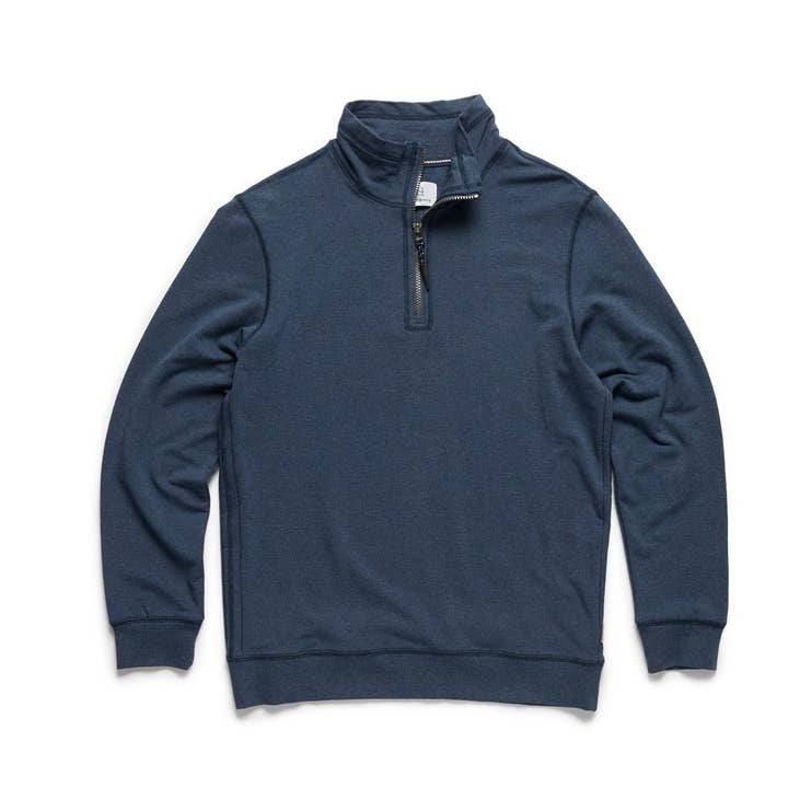 Bobby Pull en polaire avec fermeture éclair 1/4 - Bleu marine pour la vente par SURFSIDESUPPLY