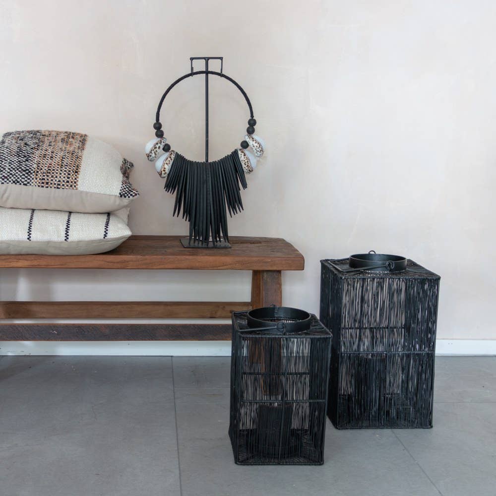 EARTHWARE - Wholesale Lantern - Black windlight Eros S1