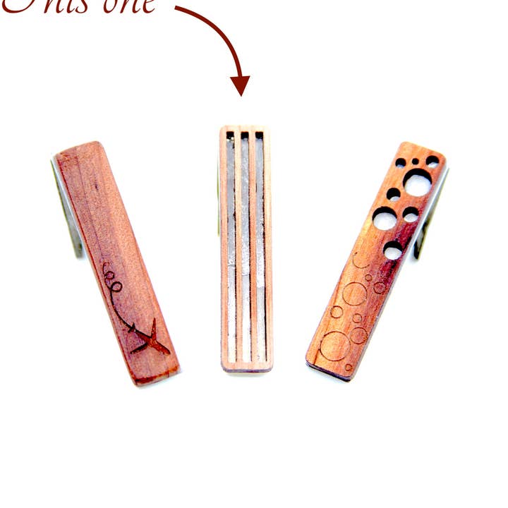 Trä Tie Clip - Radio för wholesale av Wood Leon