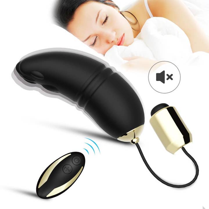 Kinky Pleasure – wholesale Sexleksaker – Bossoftoys - 52-00001 - Fjärrstyrt ägg - 9 Funktioner USB - Kitty Svart