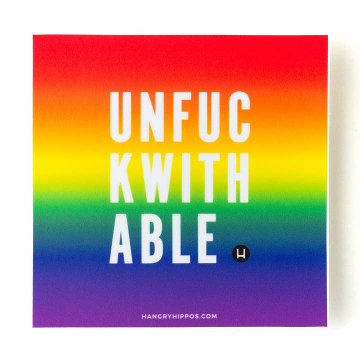 Unf*ckwithable Sticker for wholesale by Hangry Hippos
