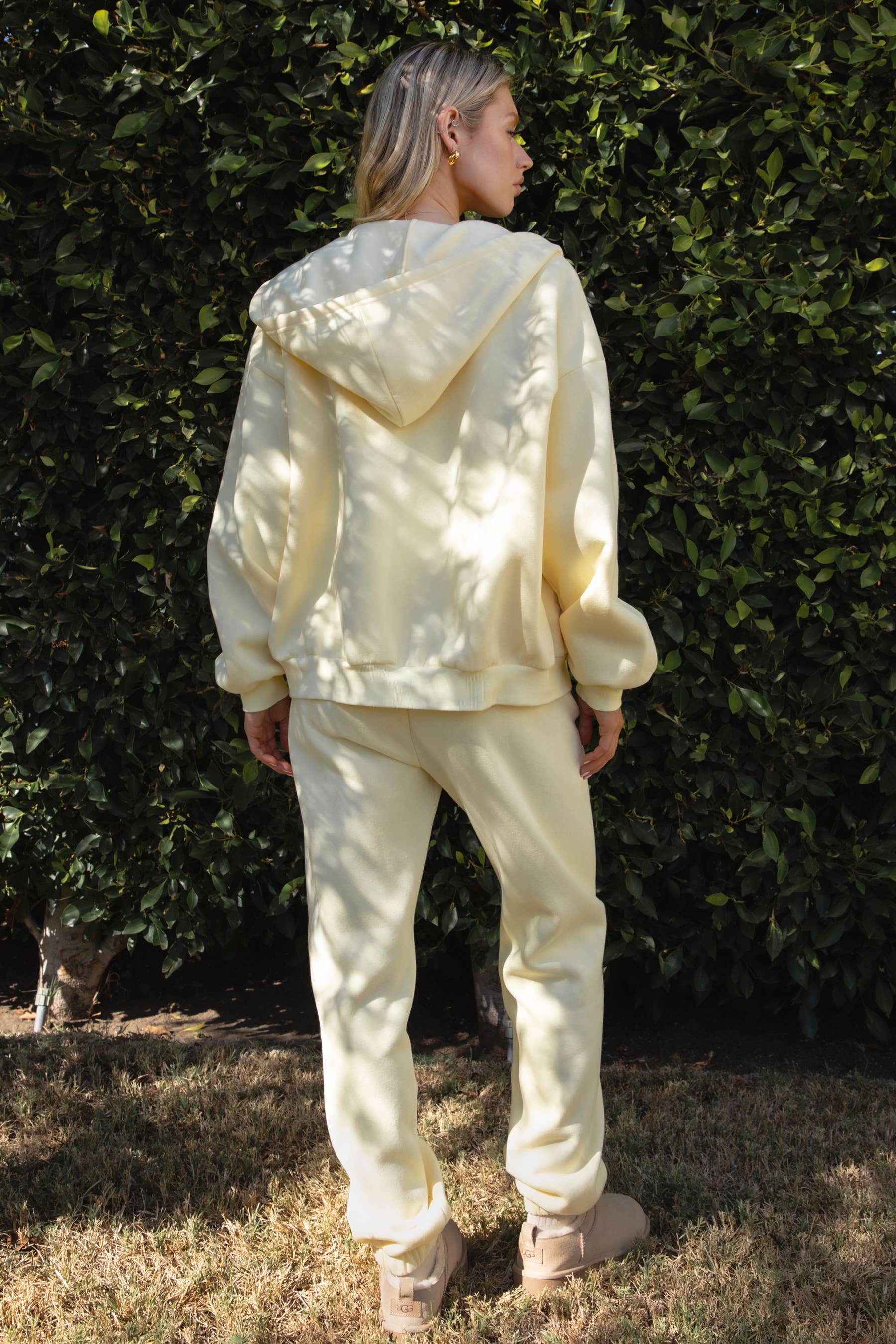 TICTOC - Vente Pantalon d'intérieur/de jogging – femme - DOVE Pantalon de jogging en polaire peluche à taille haute avec poches28