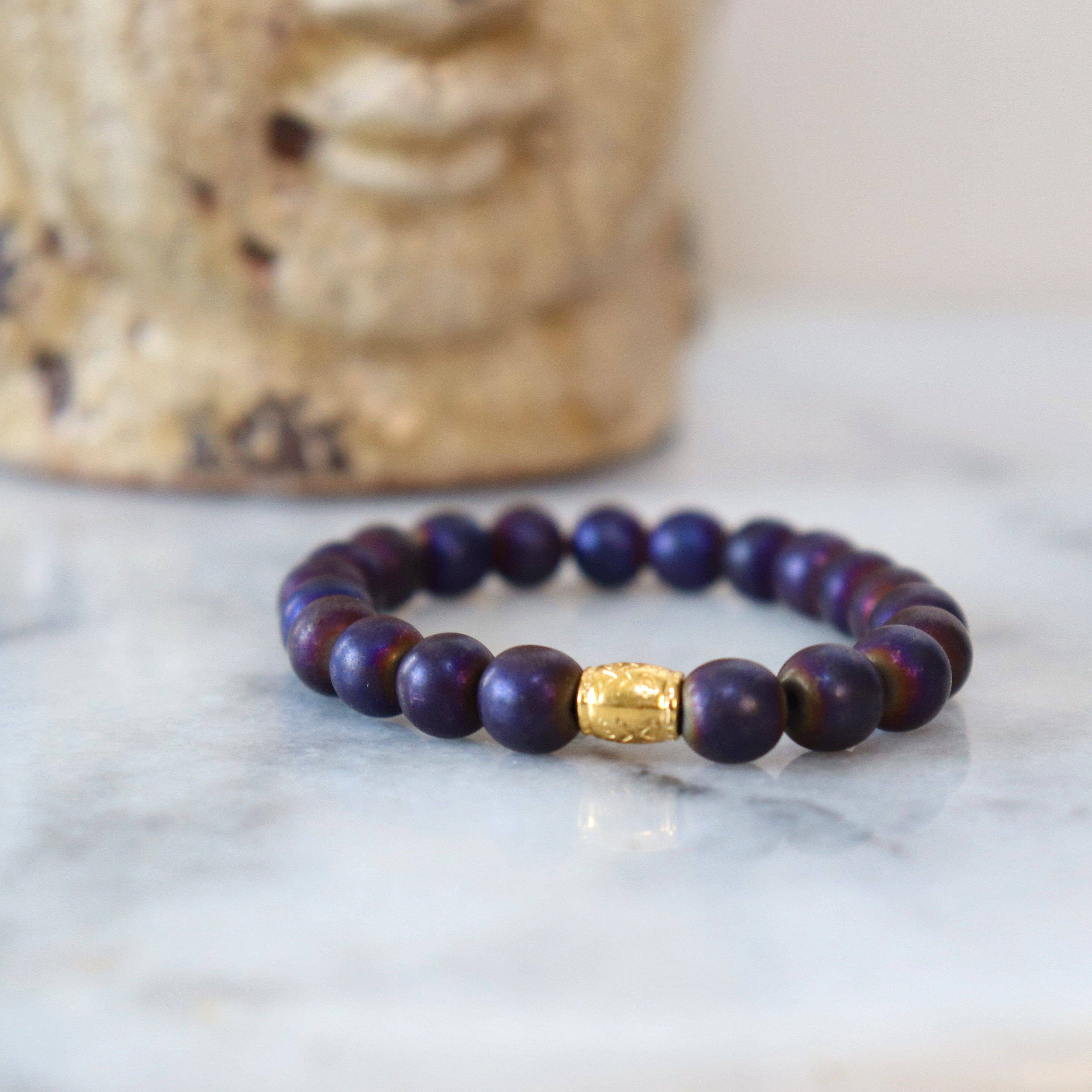 Alora Boutique Inc. - Wholesale Beaded Bracelet - Hematite/Aventurine Bracelets (Assortment) - Calm and Discipline2