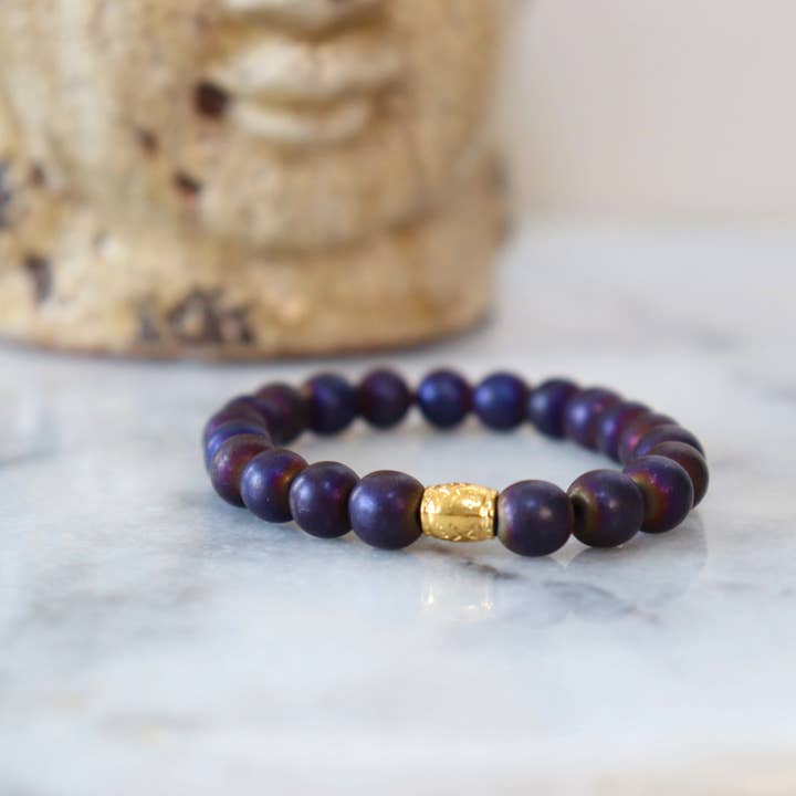 Alora Boutique Inc. - Wholesale Beaded Bracelet - Hematite/Aventurine Bracelets (Assortment) - Calm and Discipline2