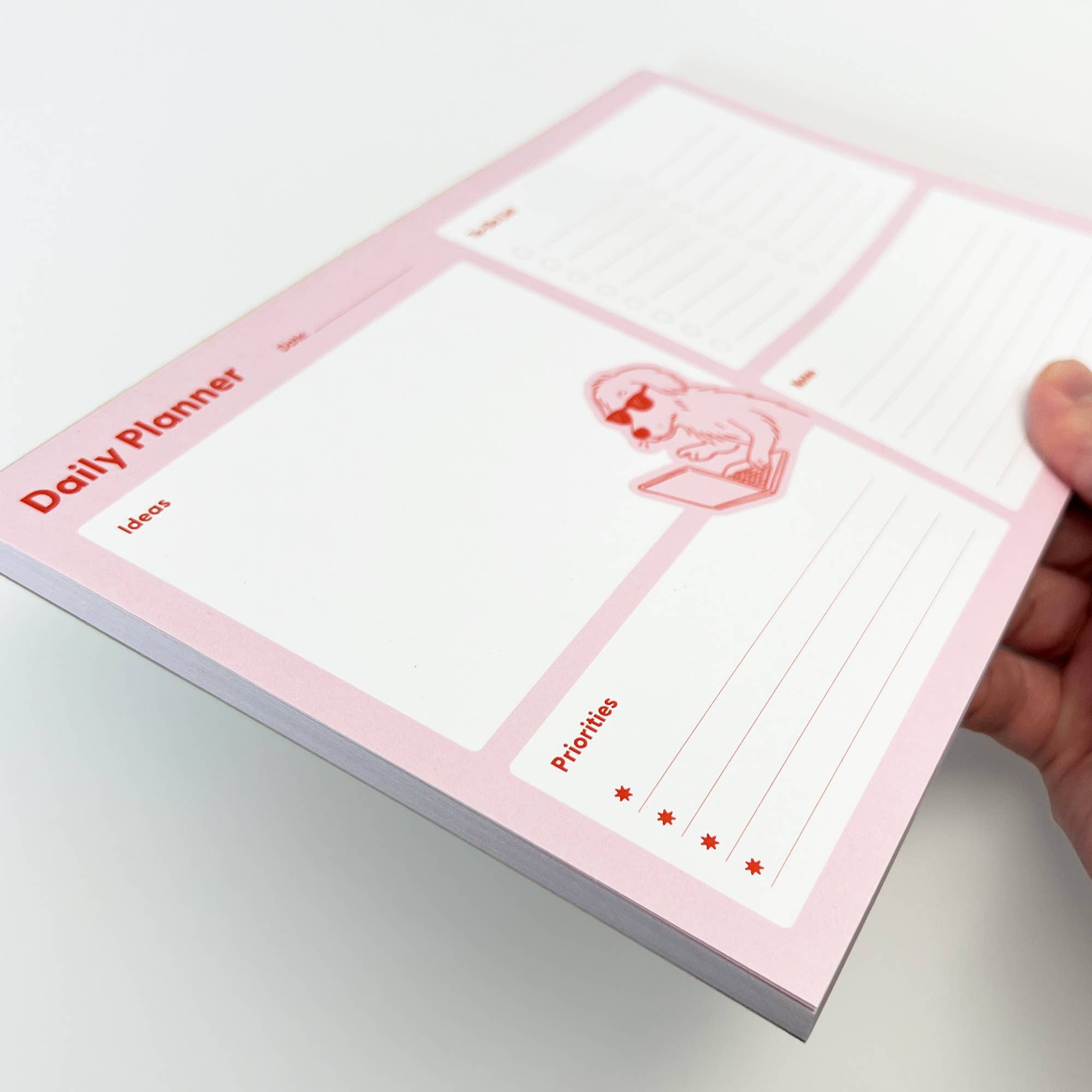 Sungy Side Up - Wholesale Planner - Dog Working Daily Planner Notepad – Daily To-Do List Pad4