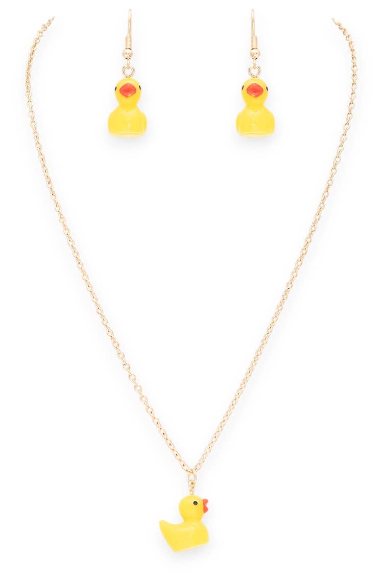 Artini Accessories - Wholesale Pendant/Charm Necklace - Iconic Duckling Pendant Necklace Set1