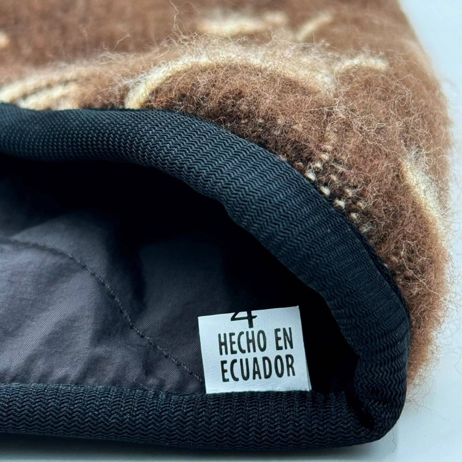 ECUALAMA – Poncho para cão - Cão por atacado – Poncho de cão inspirado em Clint Eastwood - Réplica de manta serape de cowboy de lã alpaca artesanal para cães - castanho6