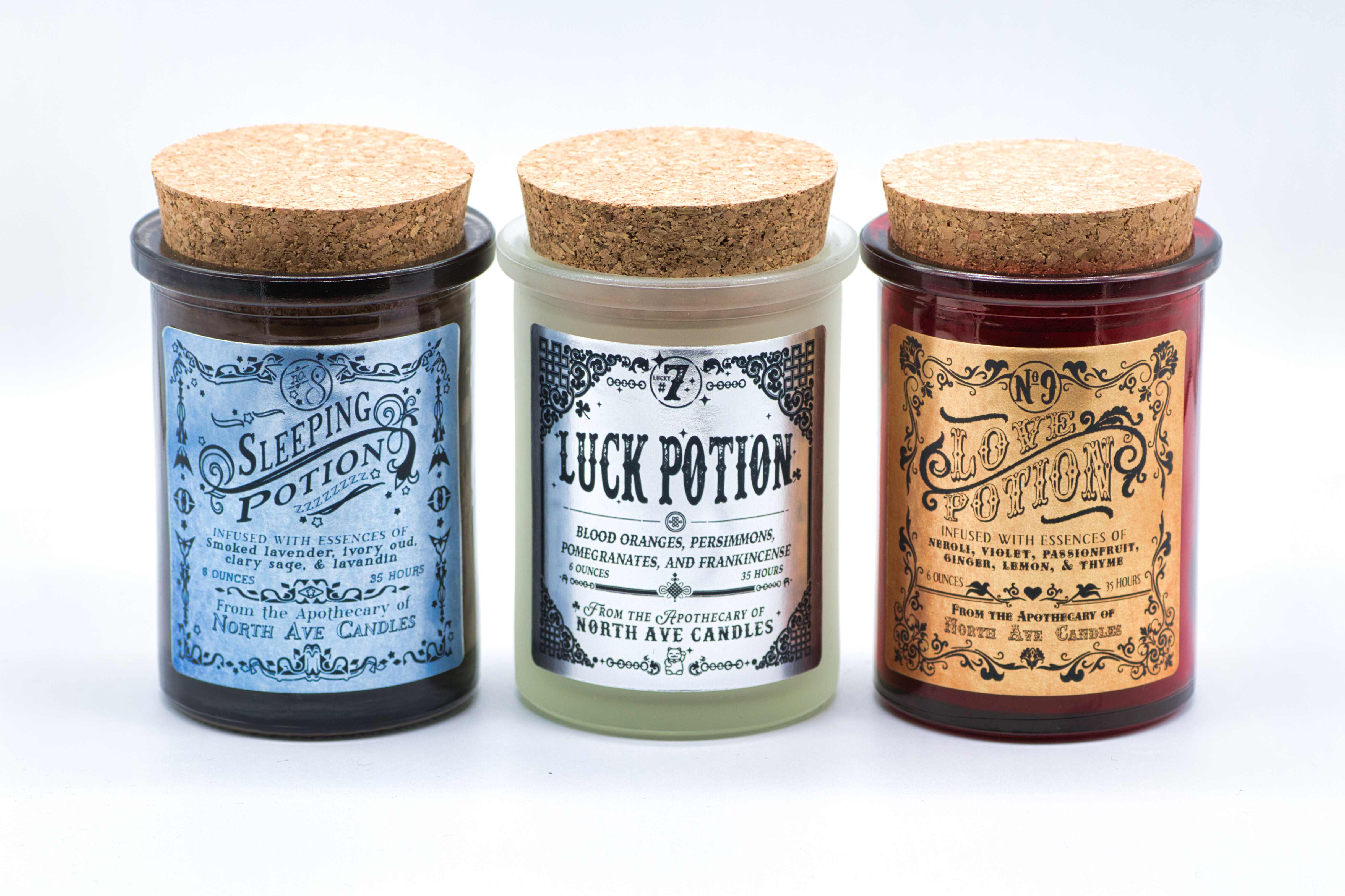 North Ave Candles - Vente Bougie en bocal - L'Apothicaire / Potion de Chance / Bougie de la Boutique de Curiosités1