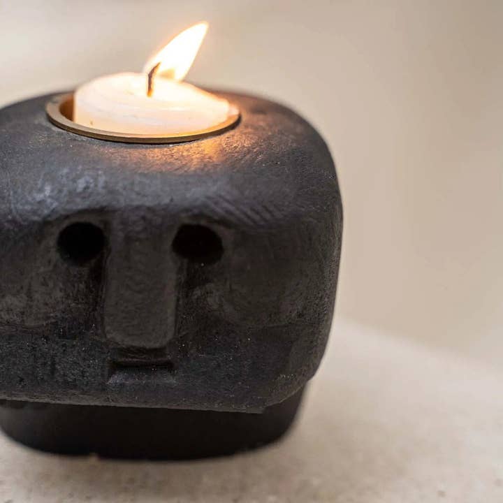 Bazar Bizar Living - Wholesale Candle Holder - The Sumba Stone #27 Candle Holder2