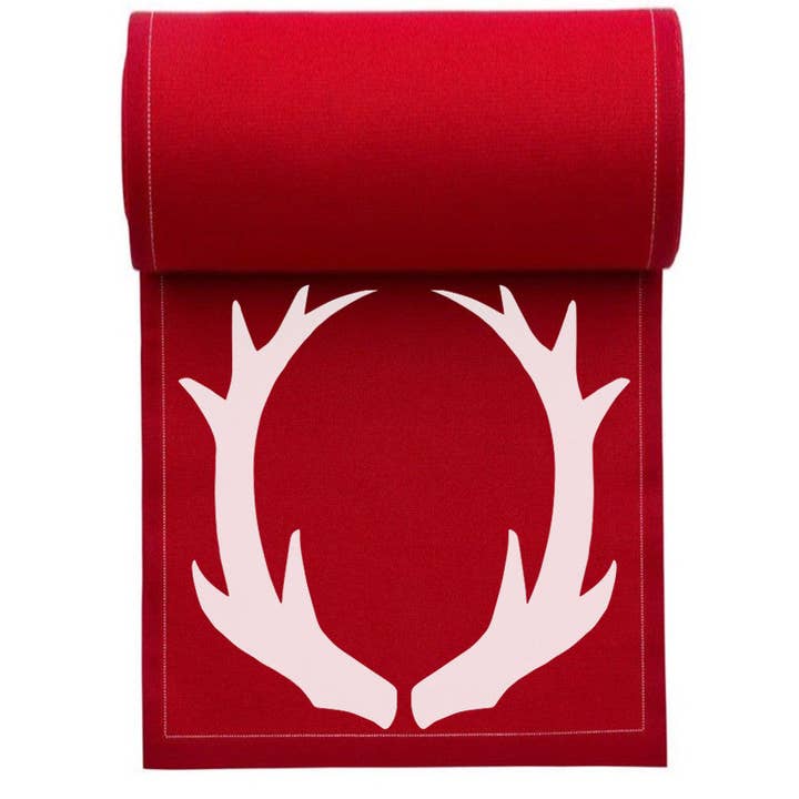 Antlers Red Cocktail Napkins 50x for wholesale by Five Star Napkins Inc.