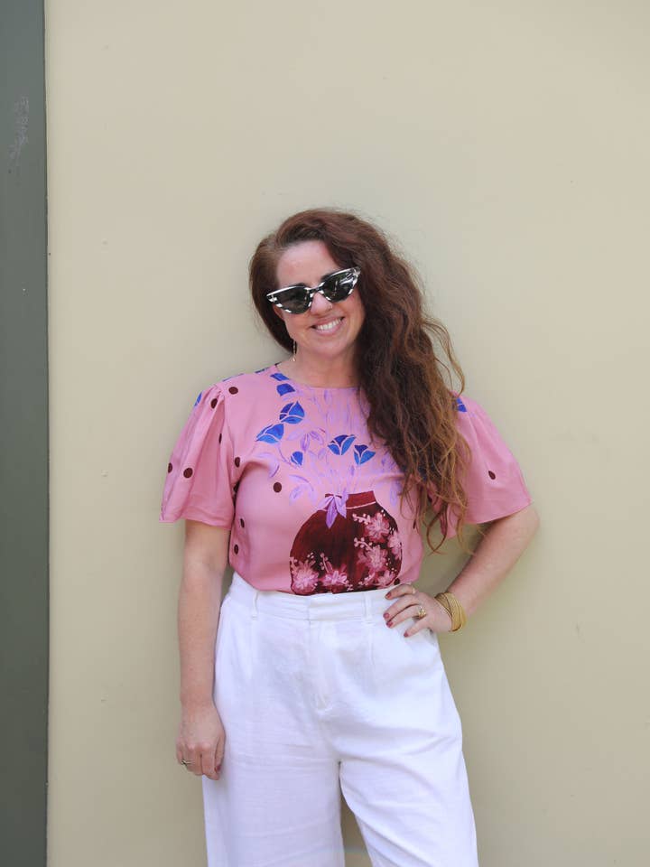 Rosé Bluse - Blomst for engroshandel hos Frank & Dollys