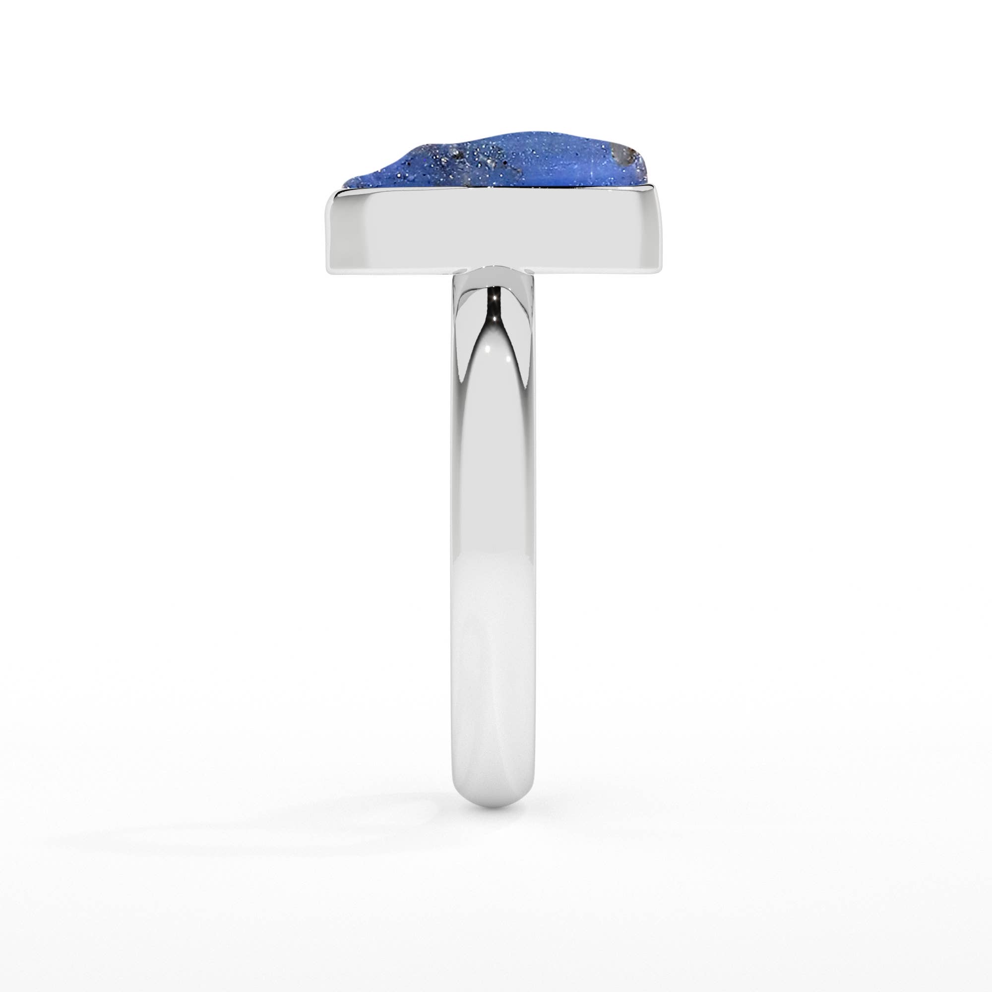 Nature Crafts - Wholesale Single Stone/Solitaire Ring - Natural Kyanite Rough Shape Rings For Women4