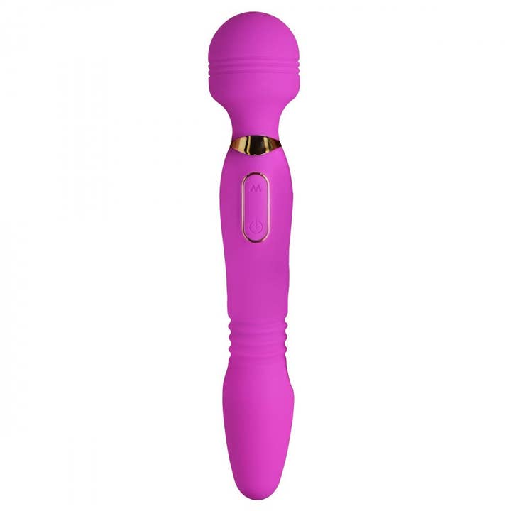 Ultra Thrust-Her Deluxe Thrusting & Vibrating Silicone Wand for wholesale by Wand Essentials