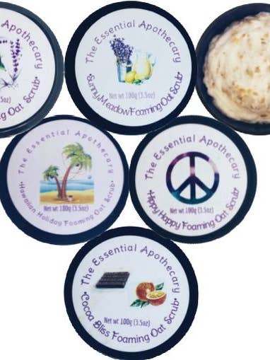 Foaming Oat Scrubs Bundle for wholesale by The Essential Apothecary